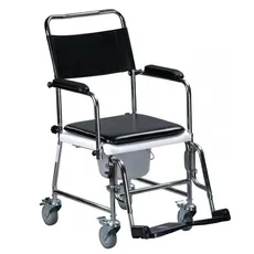 صندلی چرخدار مخصوص حمام و توالت سالمند - Commode Chair